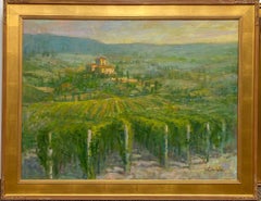 The Tuscan Hills, original 30x40 impressionist Italian landscape