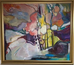 Aspen, original 30x36 abstract expressionist landscape