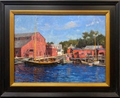 Annie at Mystic, original impressionist marine landscape