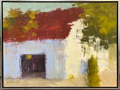 Paysage expressionniste abstrait original Allegro, 30x40