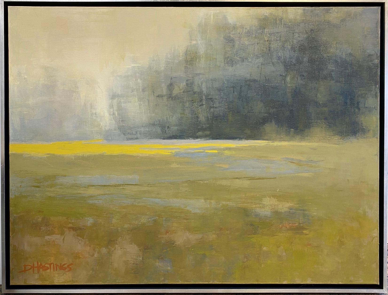 Daryl Hastings Landscape Painting - Atonal, original 30x40  transitional abstract landscape