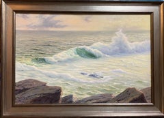 Golden Surf, original 20x30 marine landscape