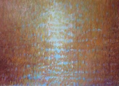 Birch Trees in Fall, original 30x40 contemporary abstract landscape