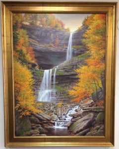 Kaaterskill Falls, original realistic landscape