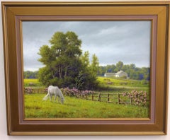 Pferdelandschaft im Landhausstil:: original realistische Landschaft