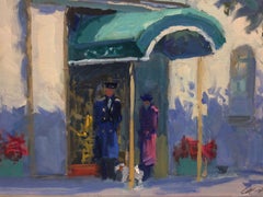 Park Avenue, New York City, original impressionist landscape