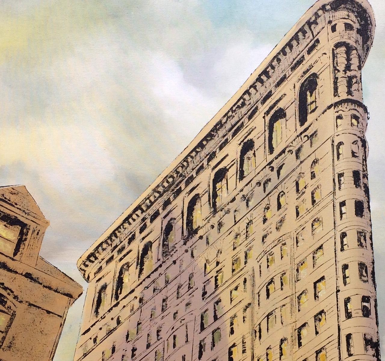 Flatiron, New York City, original 30x40 contemporary landscape - Painting by Jim Twerell