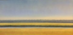 Summer Marsh,  original 24x48 abstract contemporary landscape