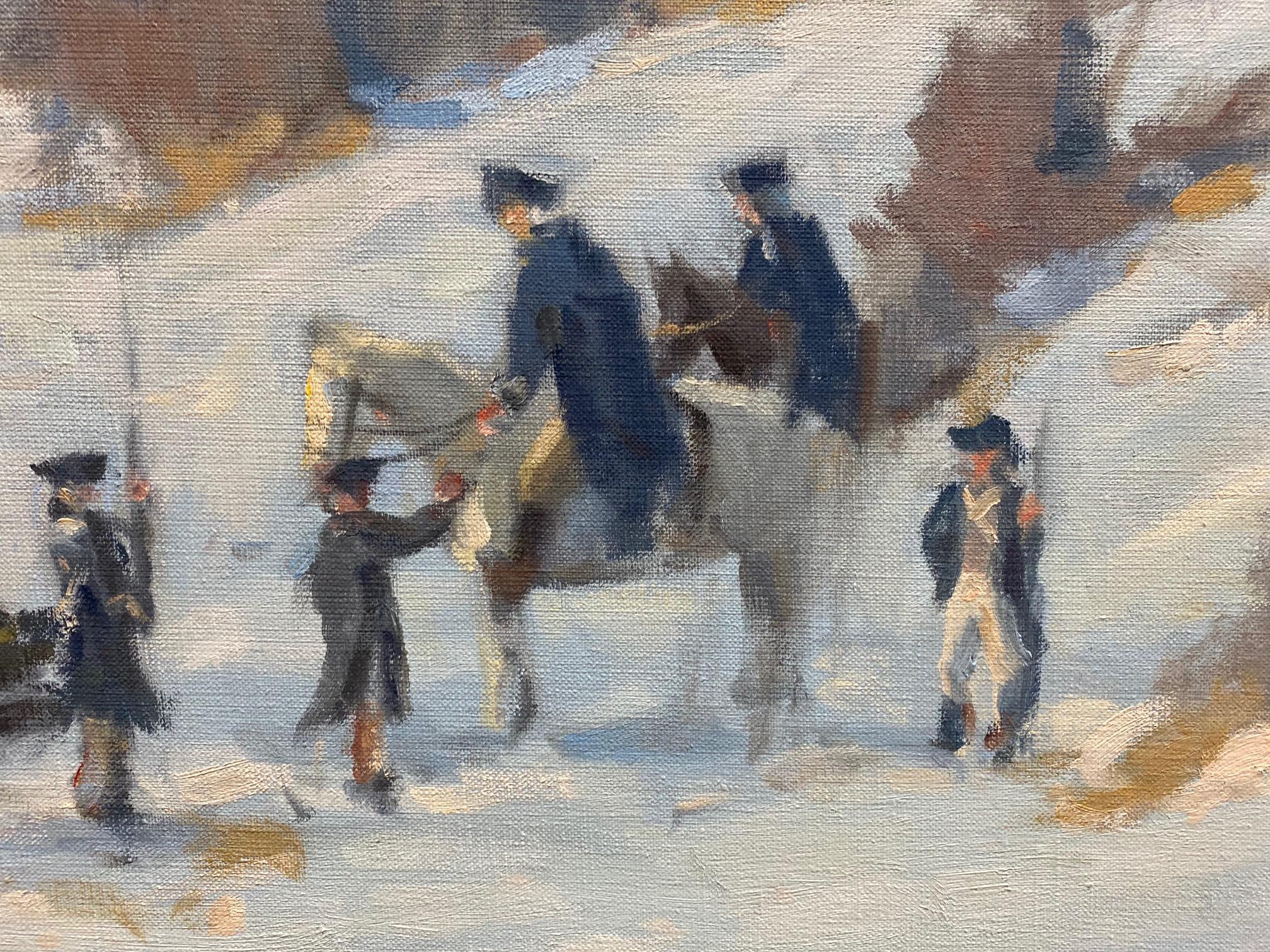 Towards Morristown is an historic depiction of the torturous struggle for American independence which our nation's forefathers faced.  The frigid elements, often threadbare clothes, hilly terrain, often scarce supplies challenge the soldiers as they