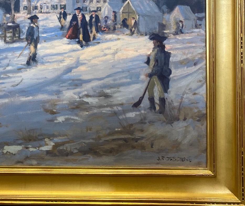 Ford Mansion at Morristown 1777, original 24x30 historic impressionist landscape 2