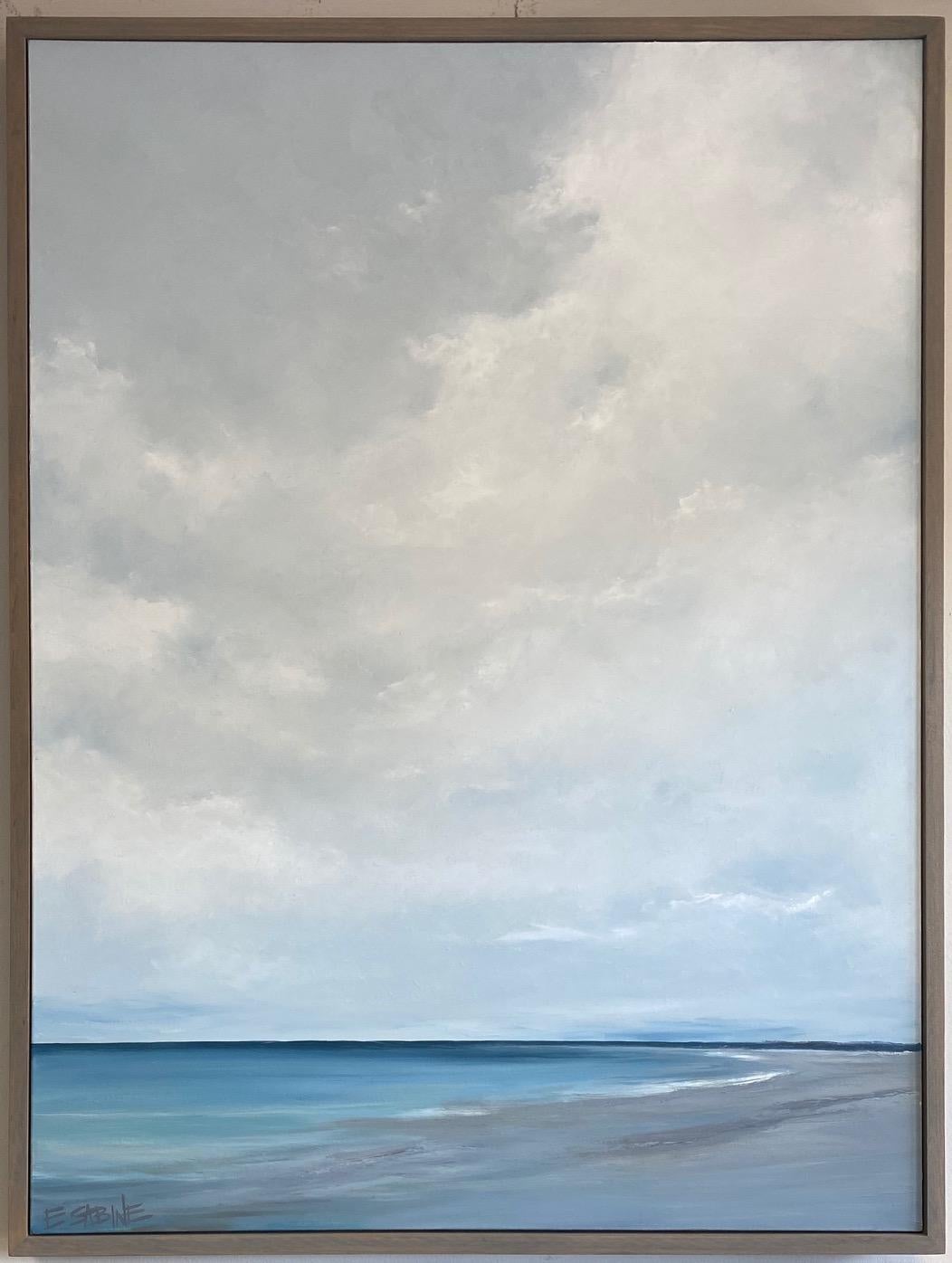 Elizabeth Sabine Abstract Painting - Seascape No. 475 original 48x36 contemporary marine landscape