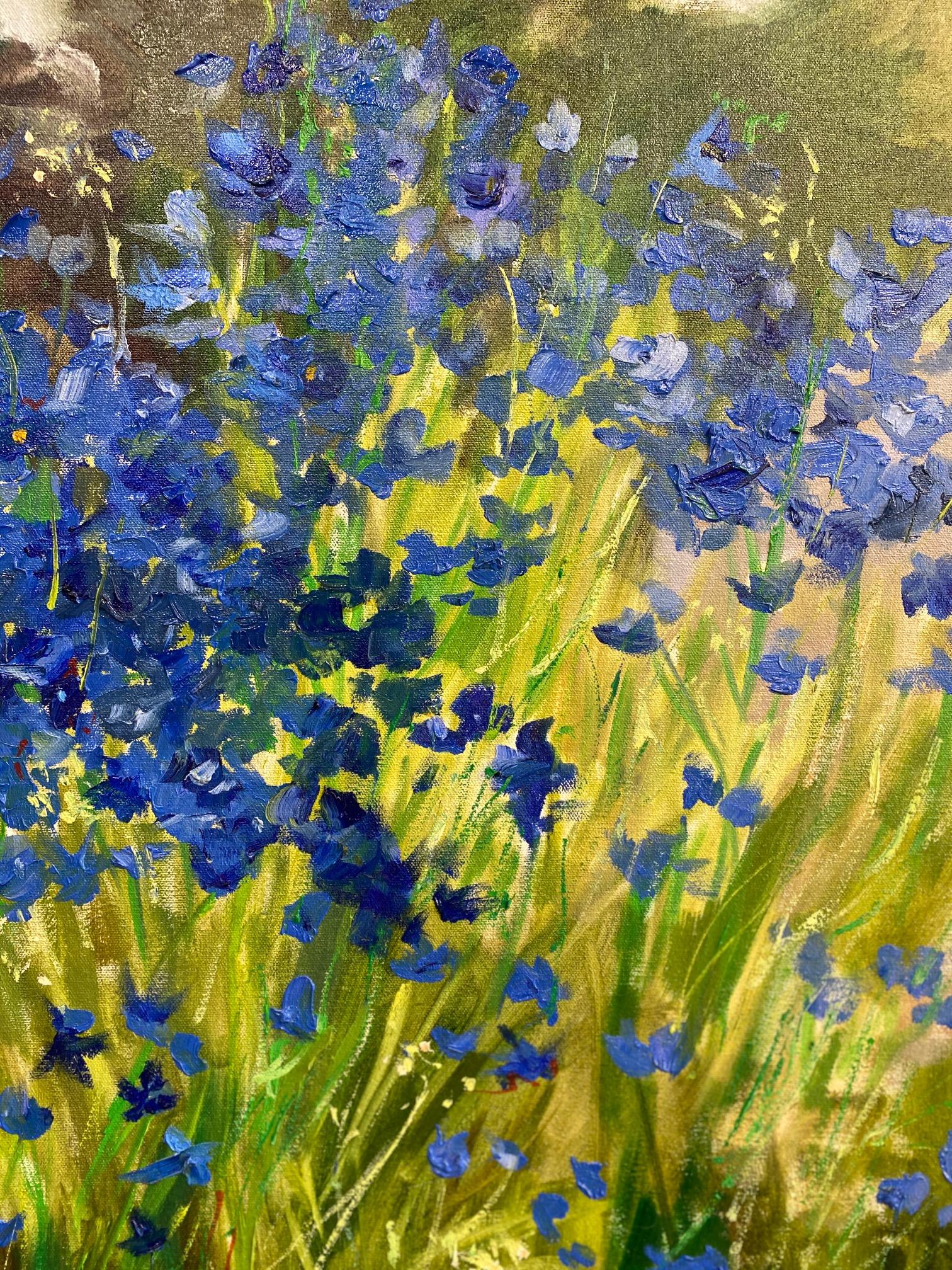 Blue Azure, original 36x30 impressionist landscape 2