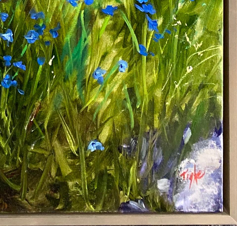 Blue Azure, original 36x30 impressionist landscape 3