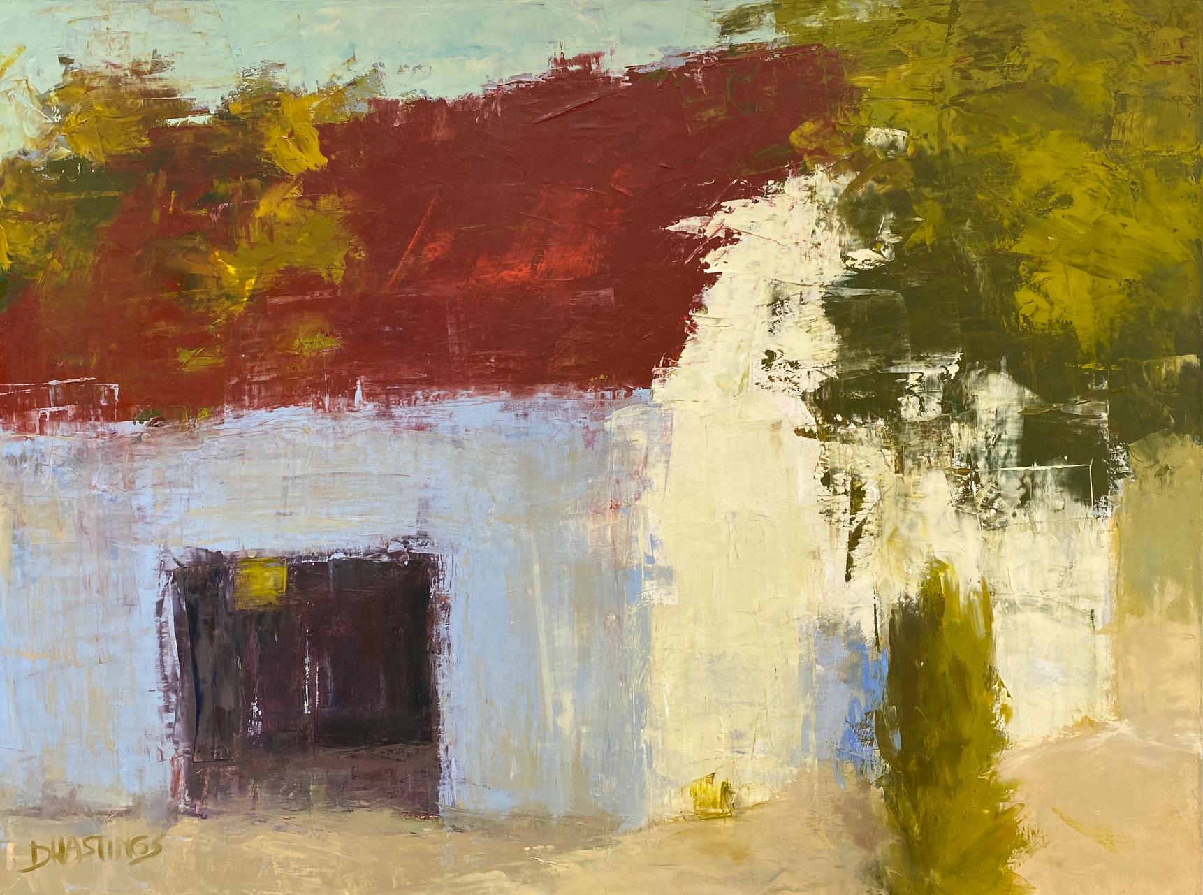 Allegro, abstrakte expressionistische Übergangslandschaft im Originalformat 30x40 – Painting von Daryl Hastings