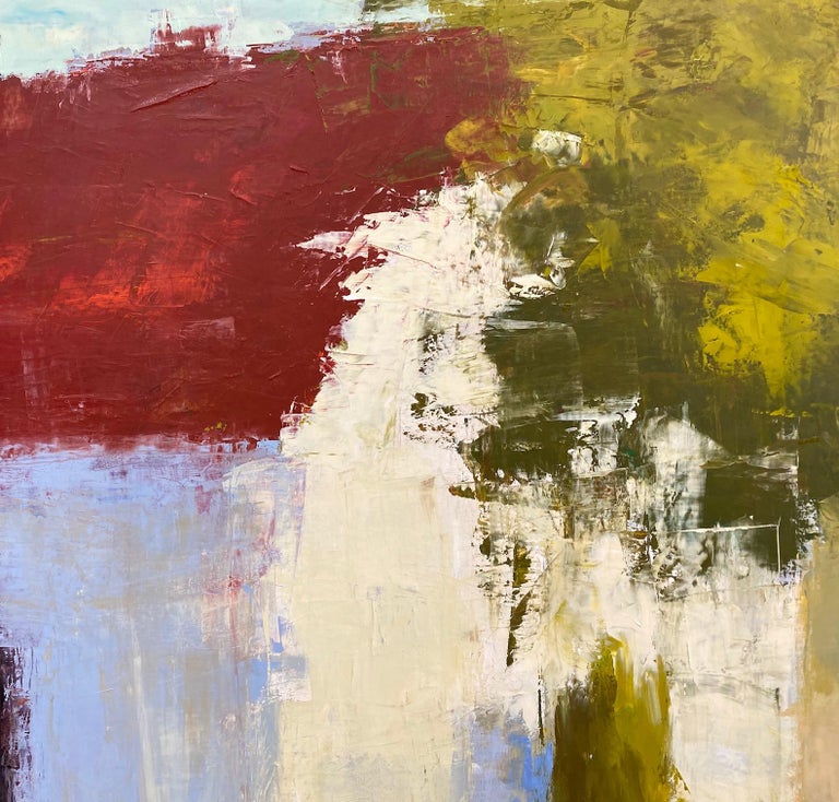 Allegro, original 30x40 abstract expressionist transitional landscape - Abstract Expressionist Painting by Daryl Hastings