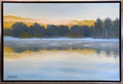 Legato, original 24x36 abstract expressionist transitional landscape