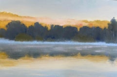 Legato, original 24x36 abstract expressionist transitional landscape