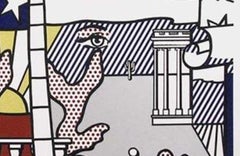 Roy Lichtenstein Serigraph Hand Signed Inaugural Print 1977 ed. of 100 framed