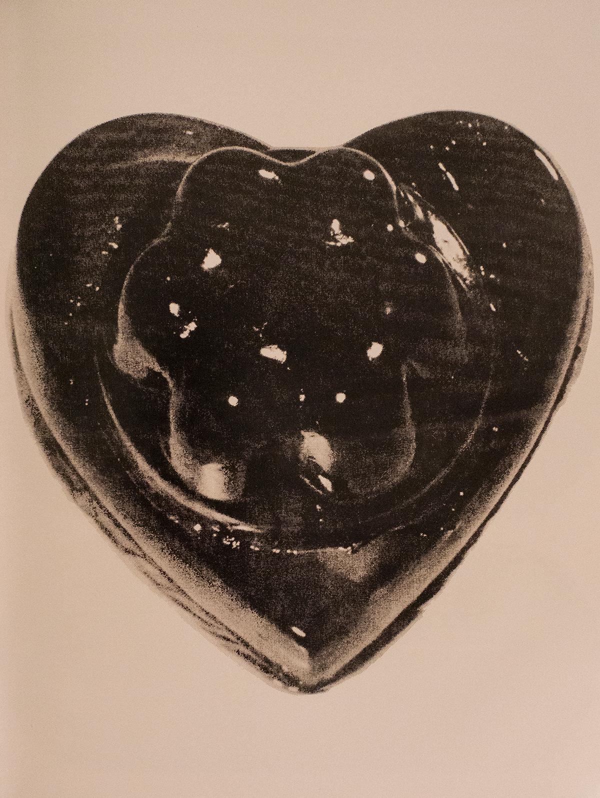 Black Jello Heart acrylic print #7/50 - Print by (after) Richard Bernstein