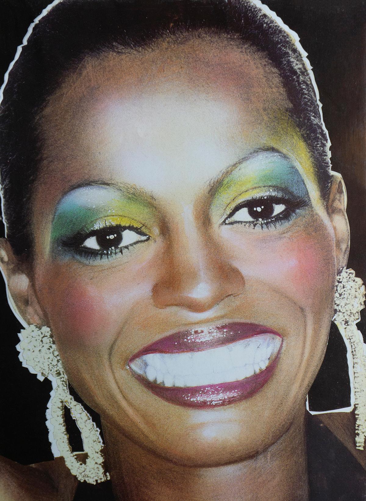 Diana Ross portrait for Interview Magazine acrylic print #4/50 - Print by (after) Richard Bernstein