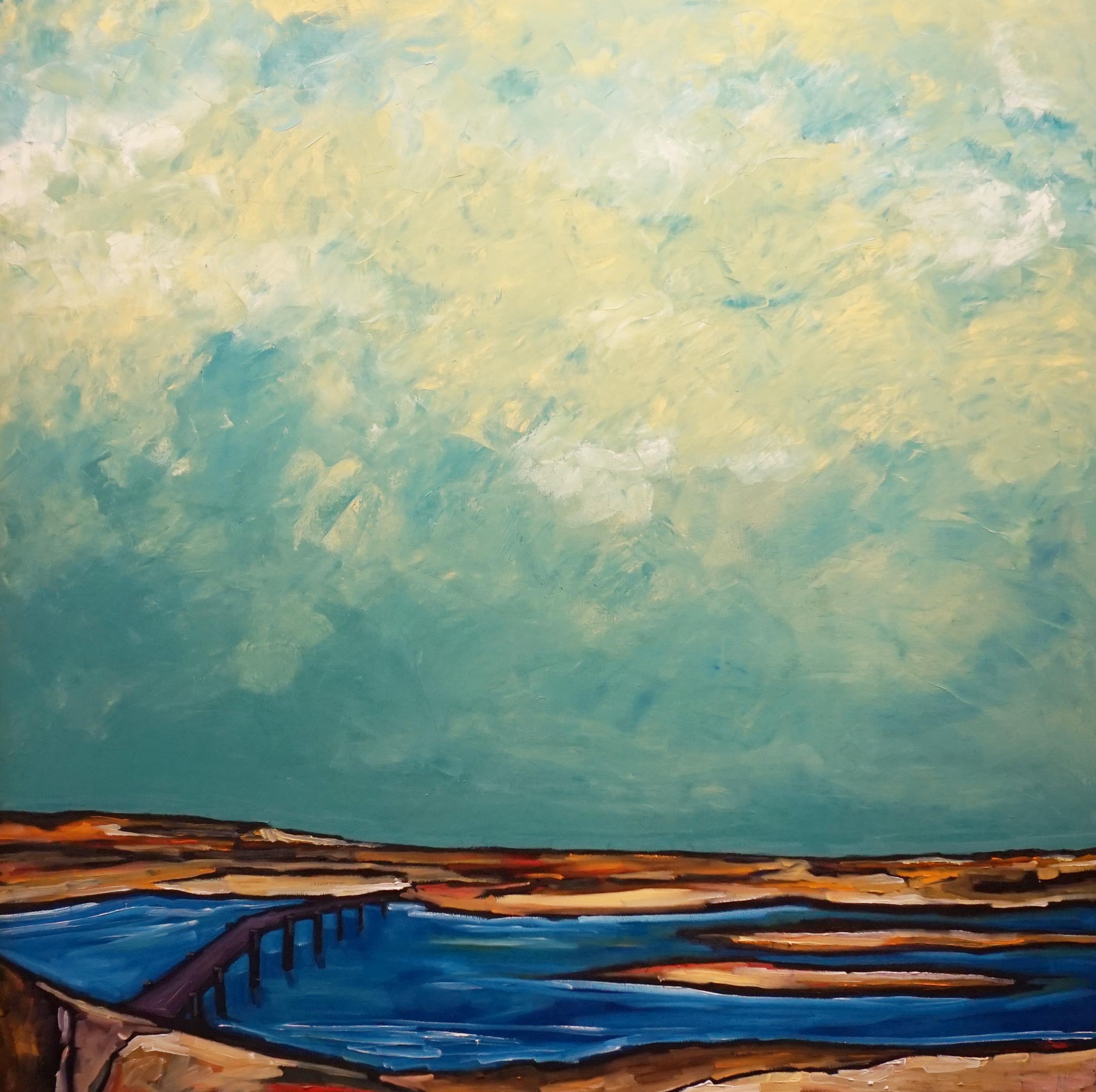 Michael McGuire Landscape Painting - Low Tide