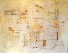 Ré résolution de Louis Shields, technique mixte abstraite sur toile, 2012