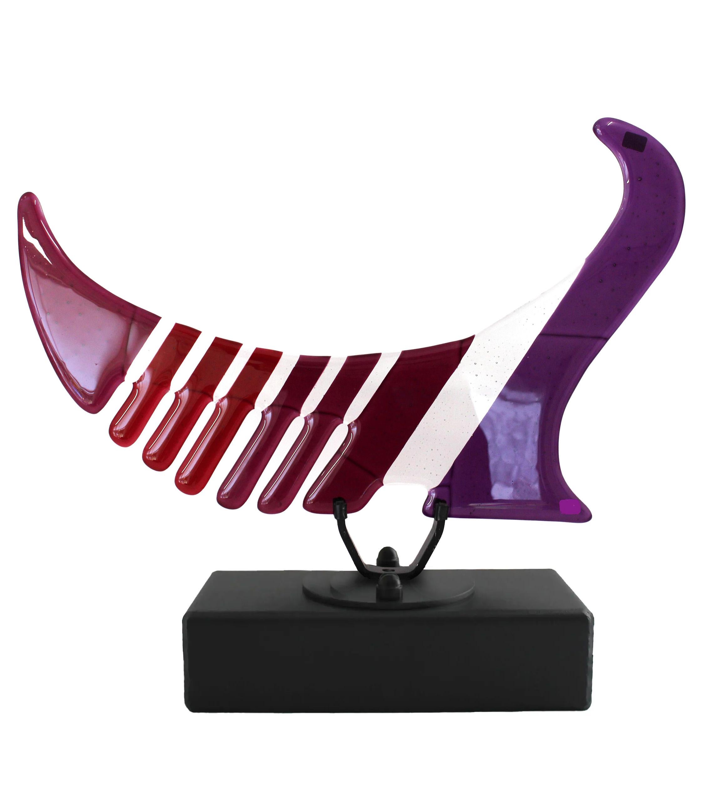 Urna in vetro lavorata a mano  in vendita - Ravenna Purple - Art di Marijke Berendsen and Joop Berendsen