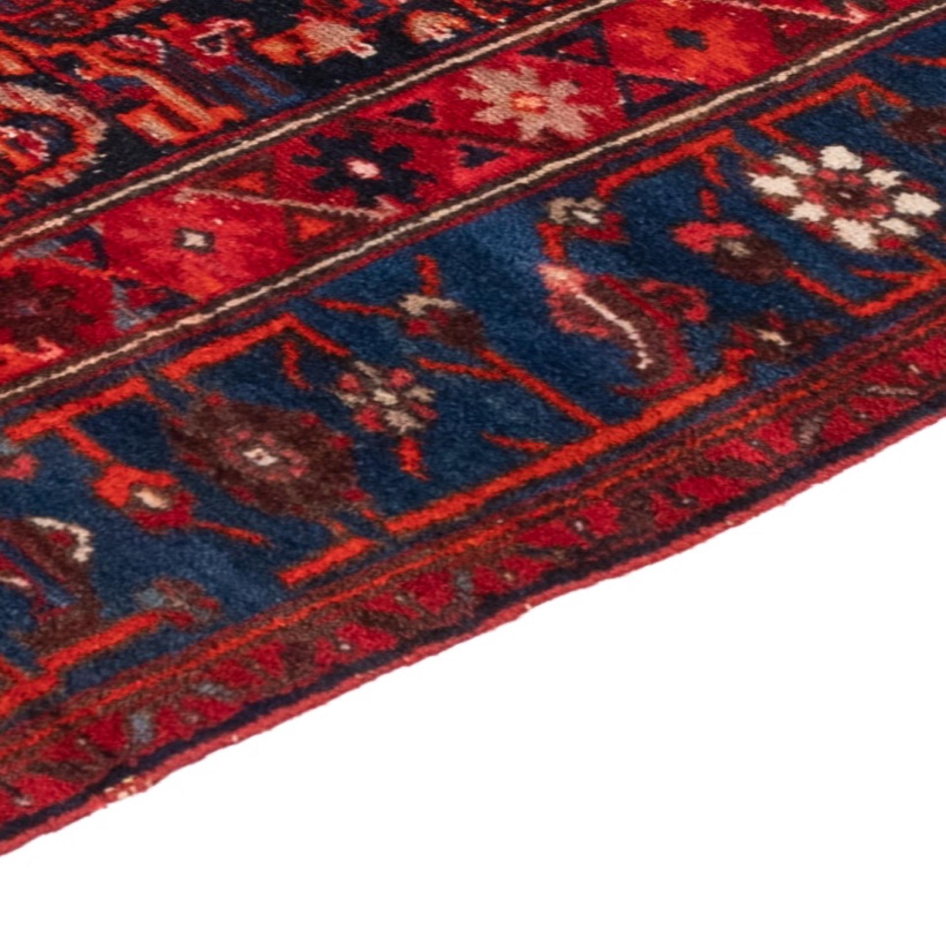 Malayer Persian Rug – Striking Design with Red Patterns - Abstract Mixed Media Art by Unknown