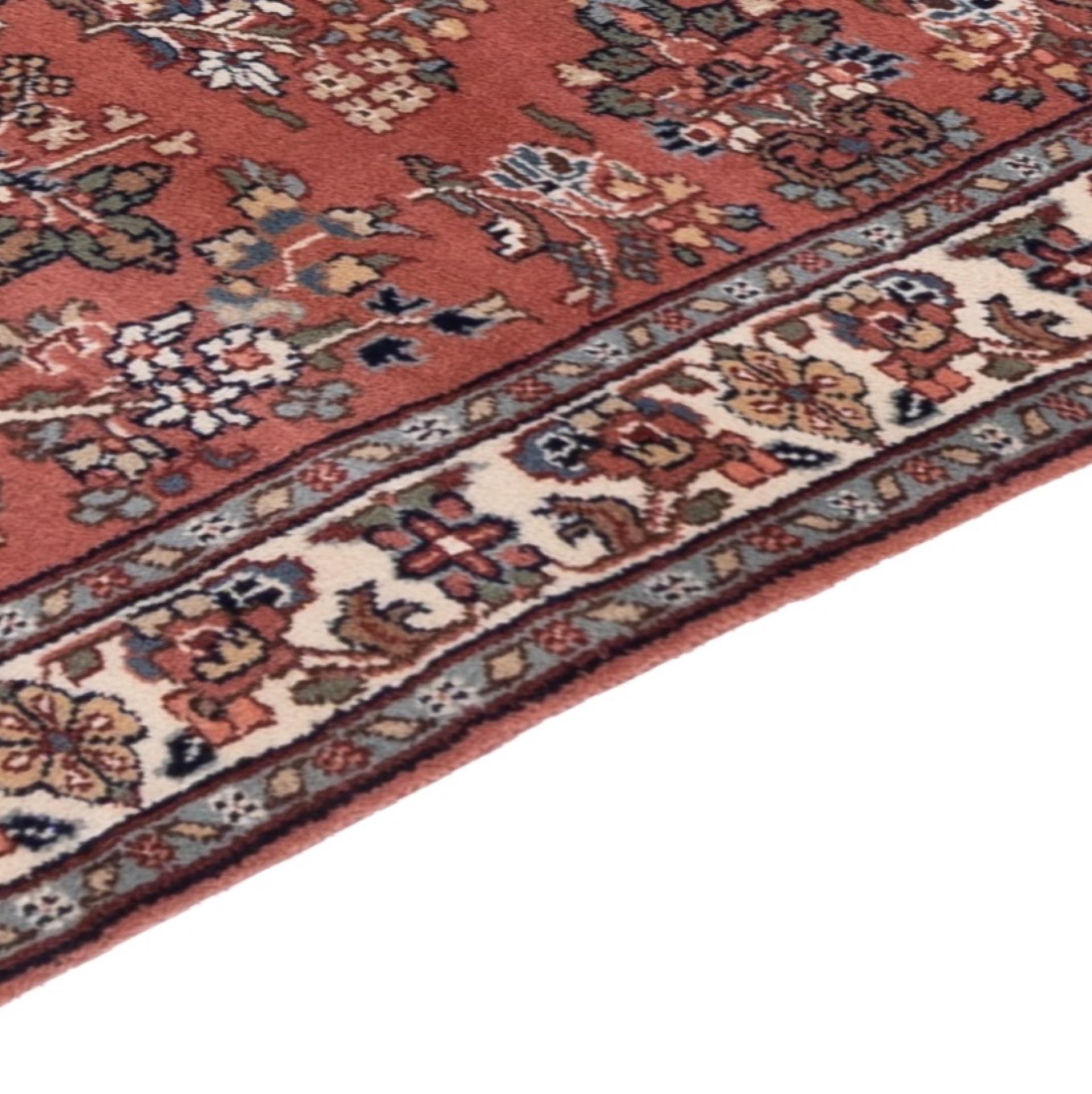Sarugh Persian Rug – Bold Red Design with an Elegant Beige Border - Abstract Mixed Media Art by Unknown