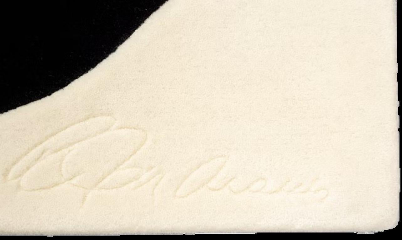 Alfombra de amor Robert Indiana grande en blanco y negro (1995) en venta 4