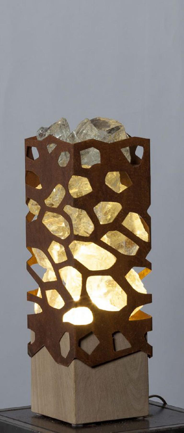 Lámpara de Interior - Naturaleza Cálida Z1 pequeña - Adorno Moderno de Exterior - Art de Stefan Traloc