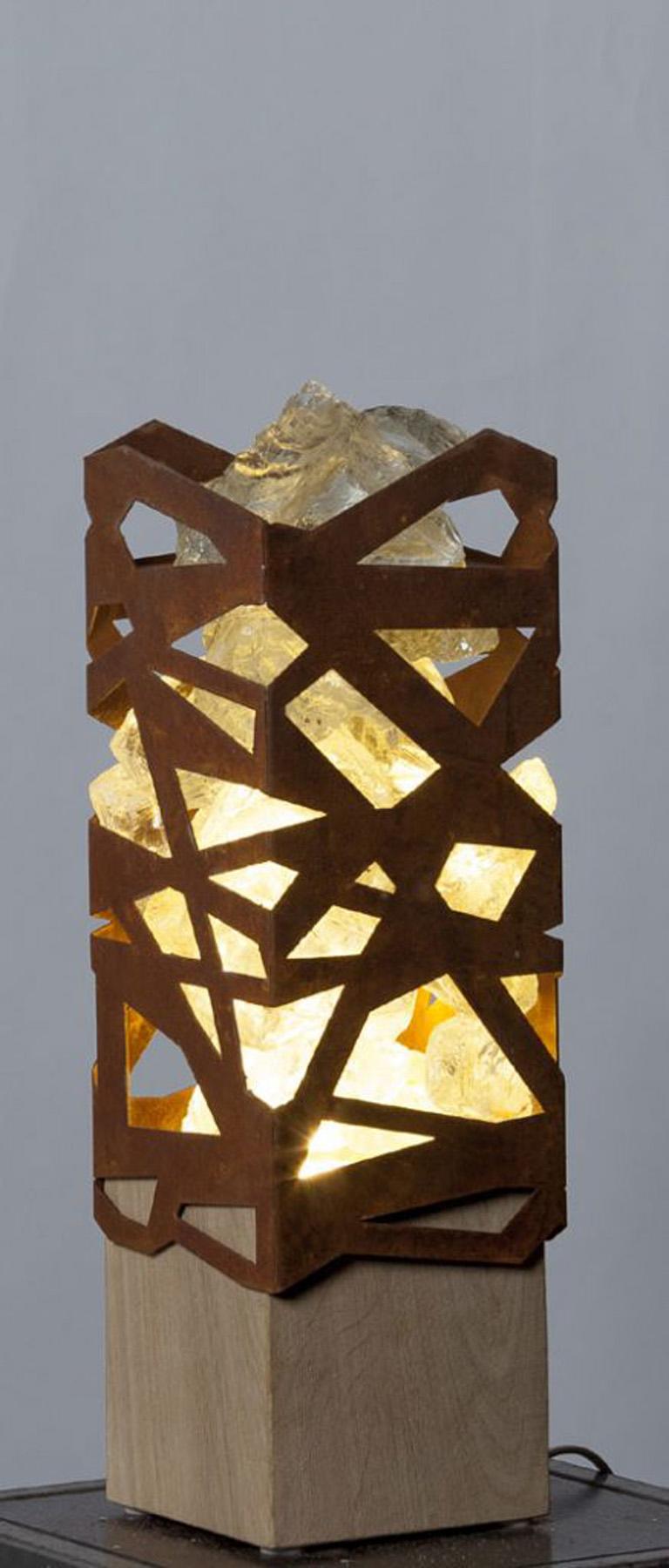 Lámpara de Interior - Naturaleza Cálida Z2 pequeña - Adorno Moderno de Exterior - Art de Stefan Traloc