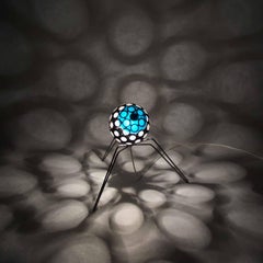 Lampe Indoor - Blue Virus small - Modern Outdoor Ornament
