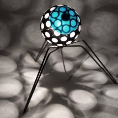 Lámpara de Interior - Virus Azul grande - Adorno Moderno de Exterior