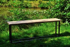 Kaminholzbank - 140cm - Einzigartiges Modernes Outdoor Ornament - Stefan Traloc