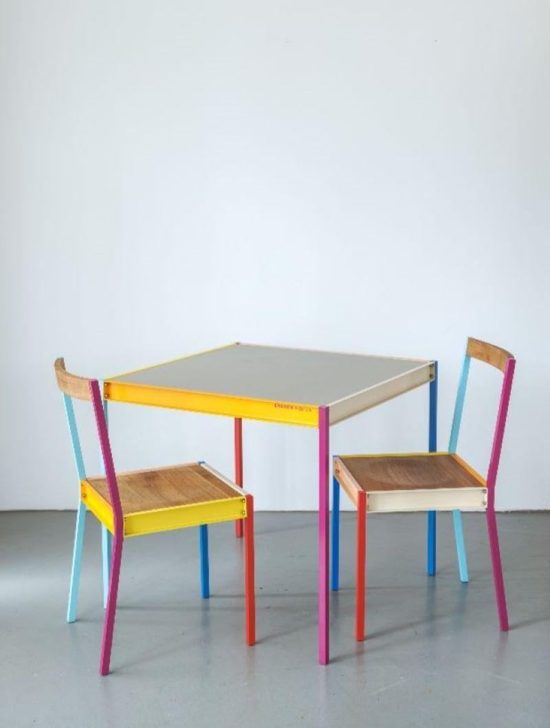 Modern Furniture Chair- Colorful, Simple, Playful - Clean, Compact Design 

This modern chair is a true statement piece: modern and clean, yet full of playful and colorful character. Crafted from high-quality materials, including recycled oak,