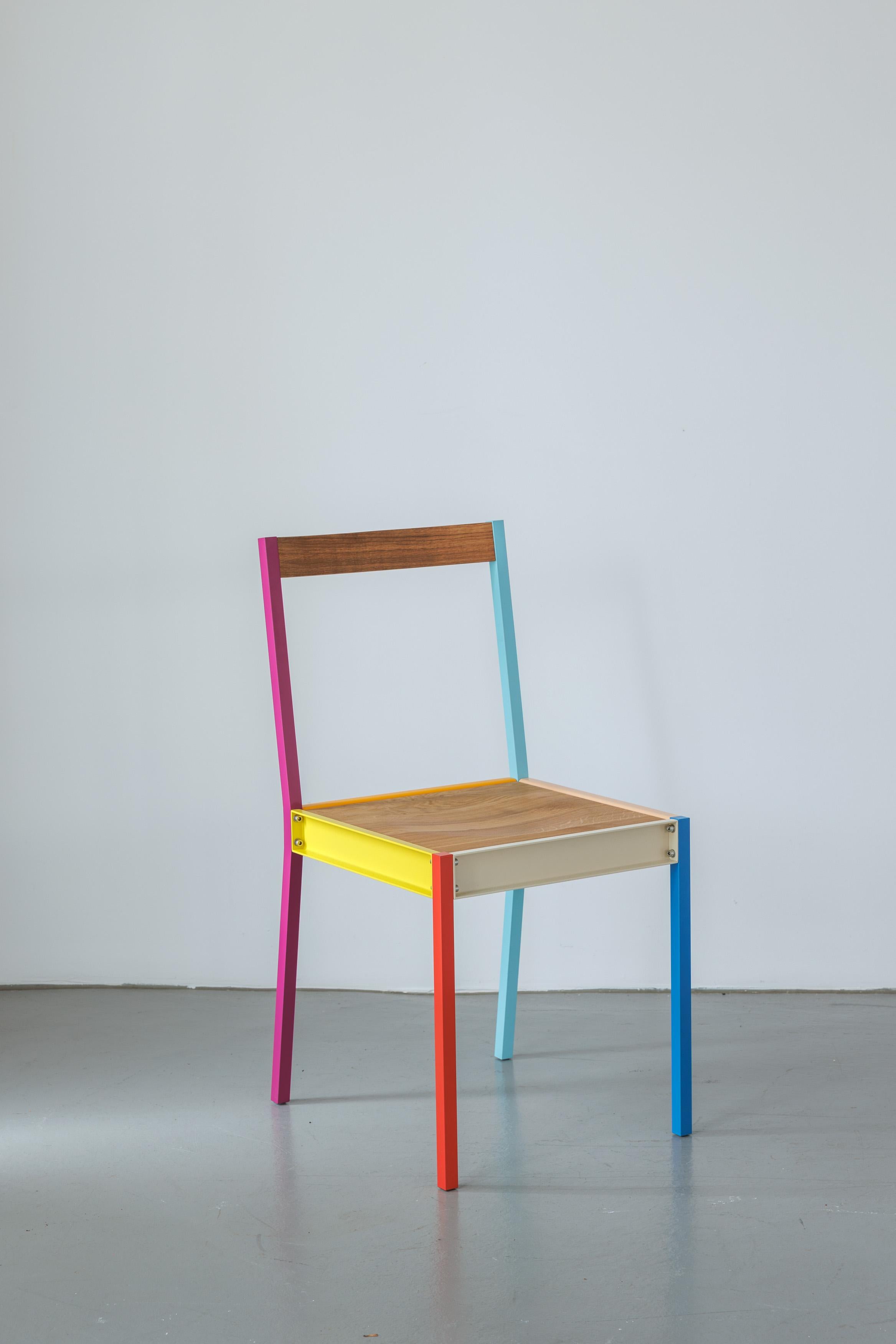 Modern Chair- Colorful, Simple, Playful - Clean, Compact Design For Sale 6