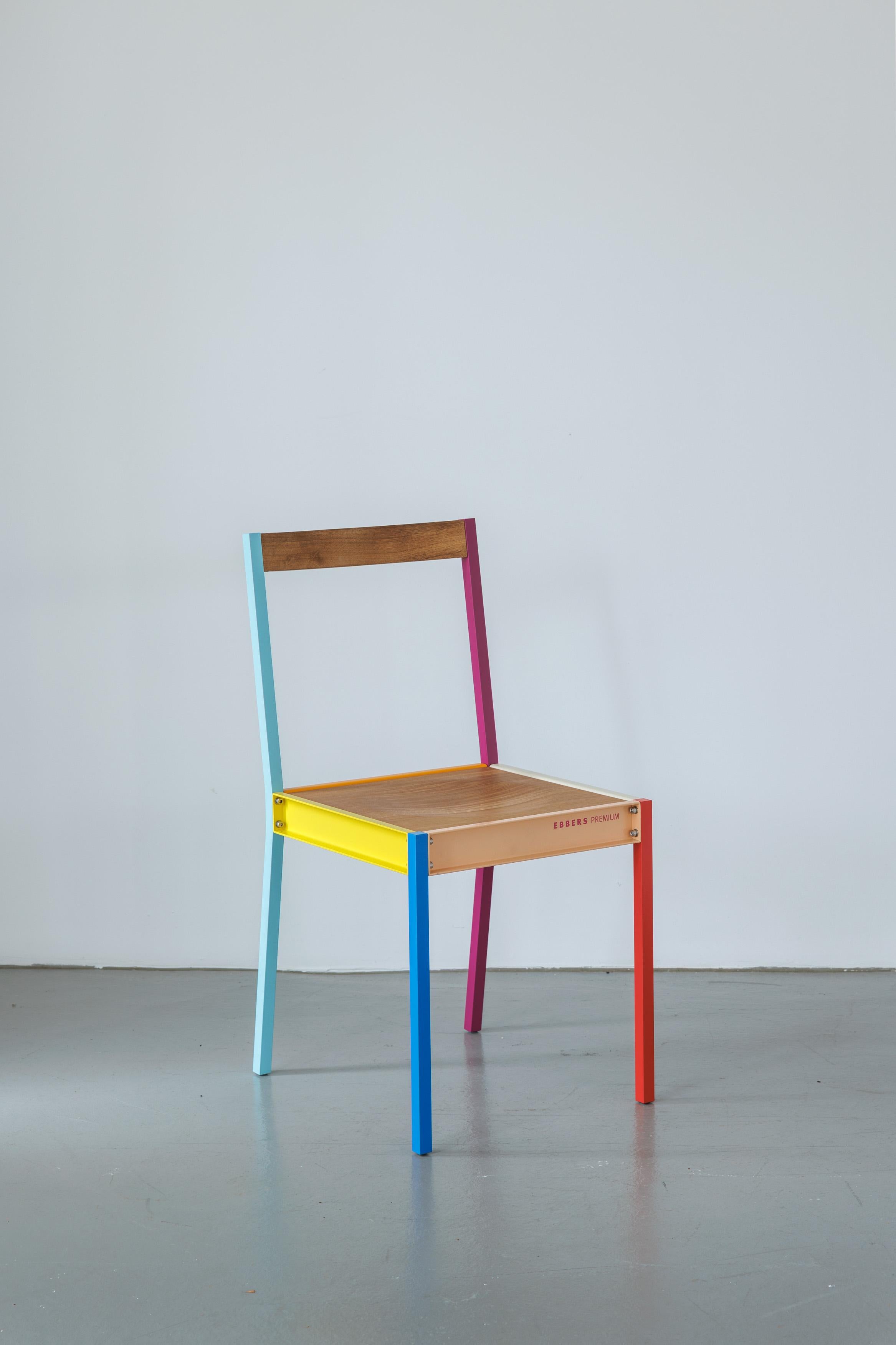 Modern Chair- Colorful, Simple, Playful - Clean, Compact Design For Sale 3