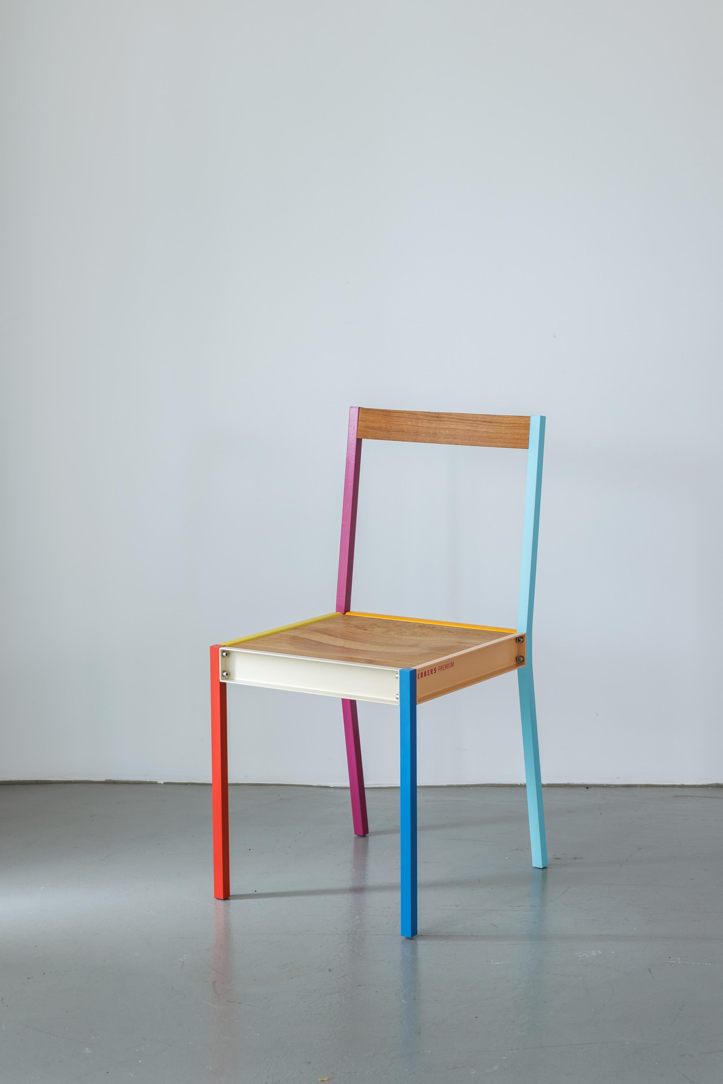 Modern Chair- Colorful, Simple, Playful - Clean, Compact Design For Sale 5