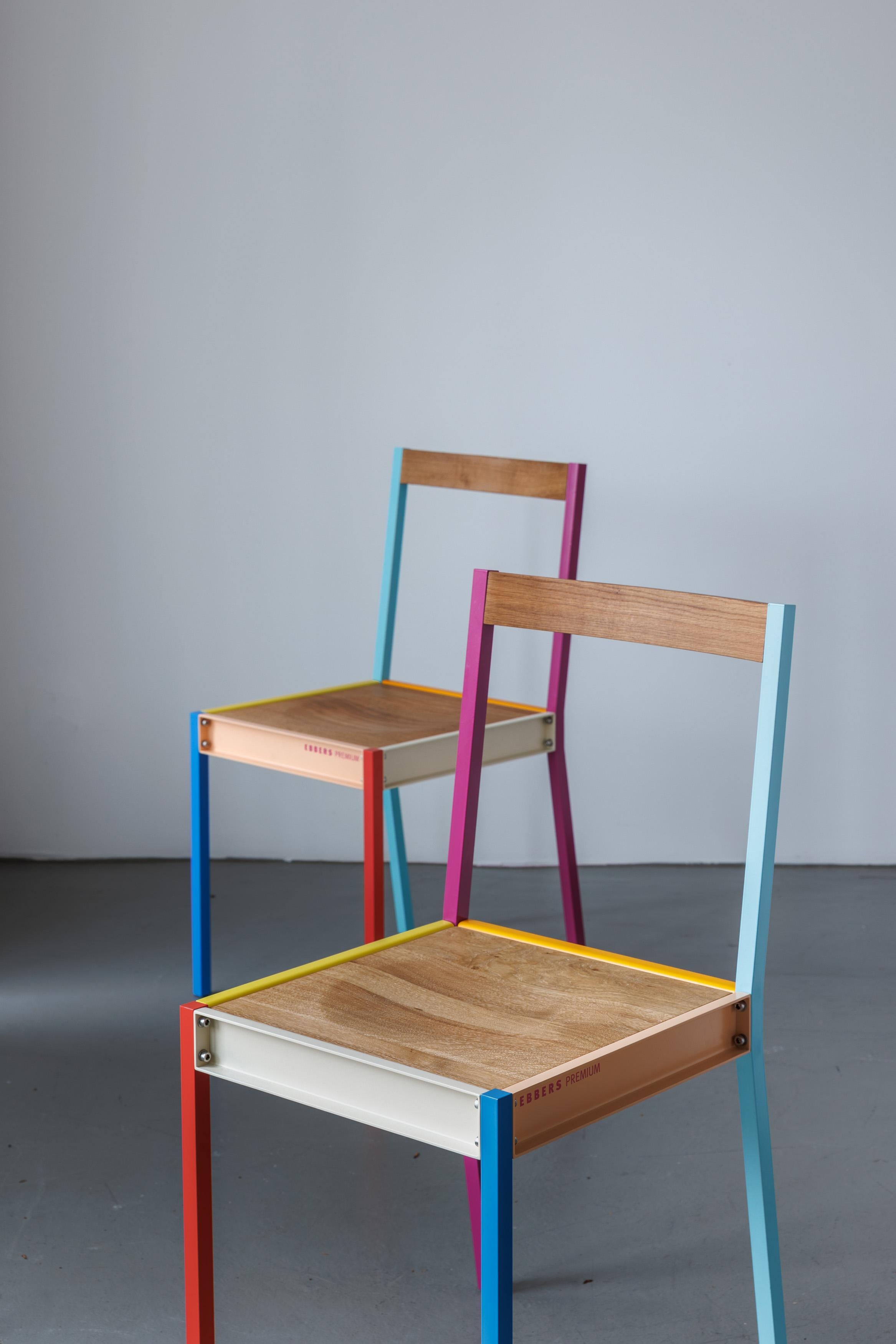 Modern Chair- Colorful, Simple, Playful - Clean, Compact Design For Sale 12