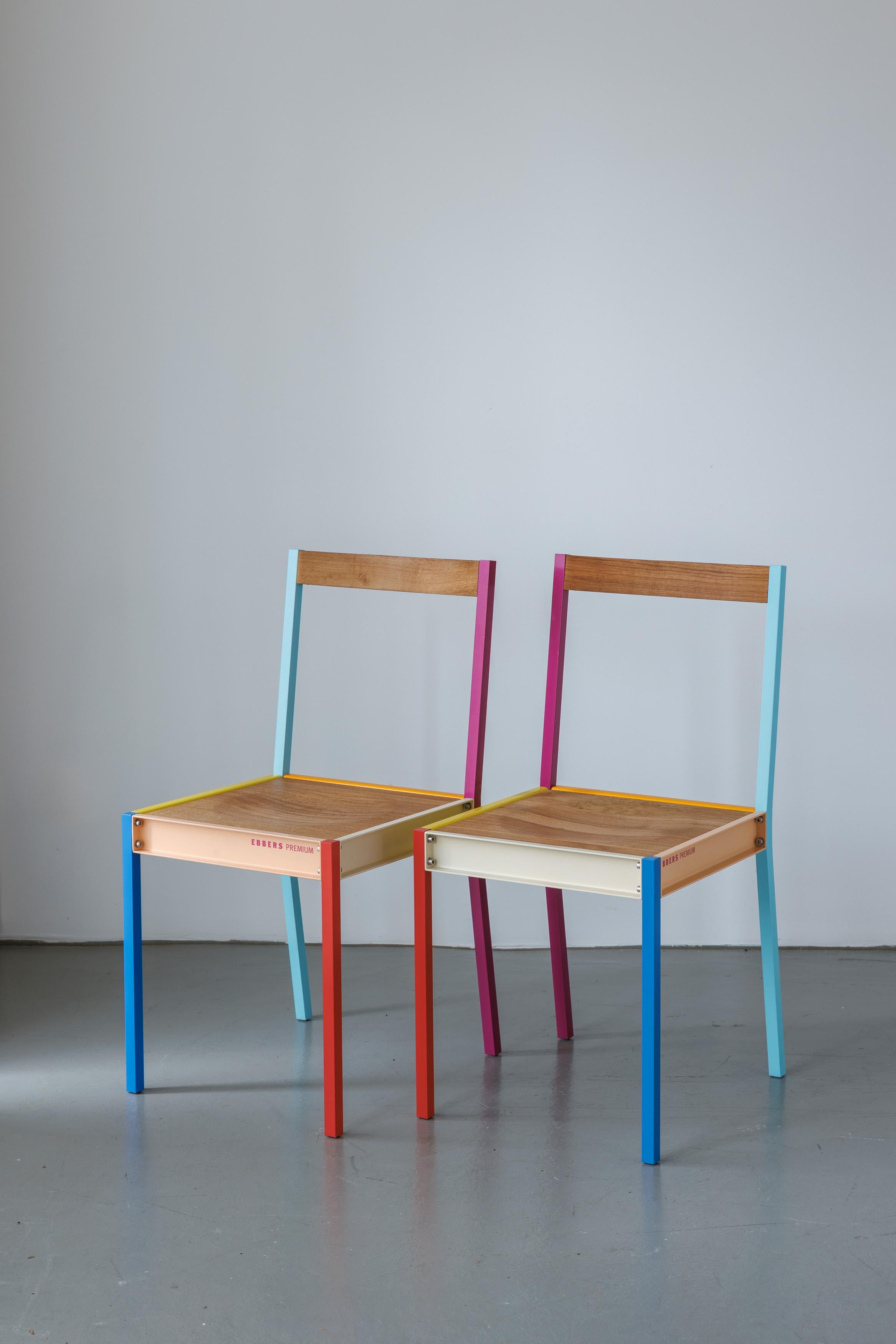 Modern Chair- Colorful, Simple, Playful - Clean, Compact Design For Sale 11