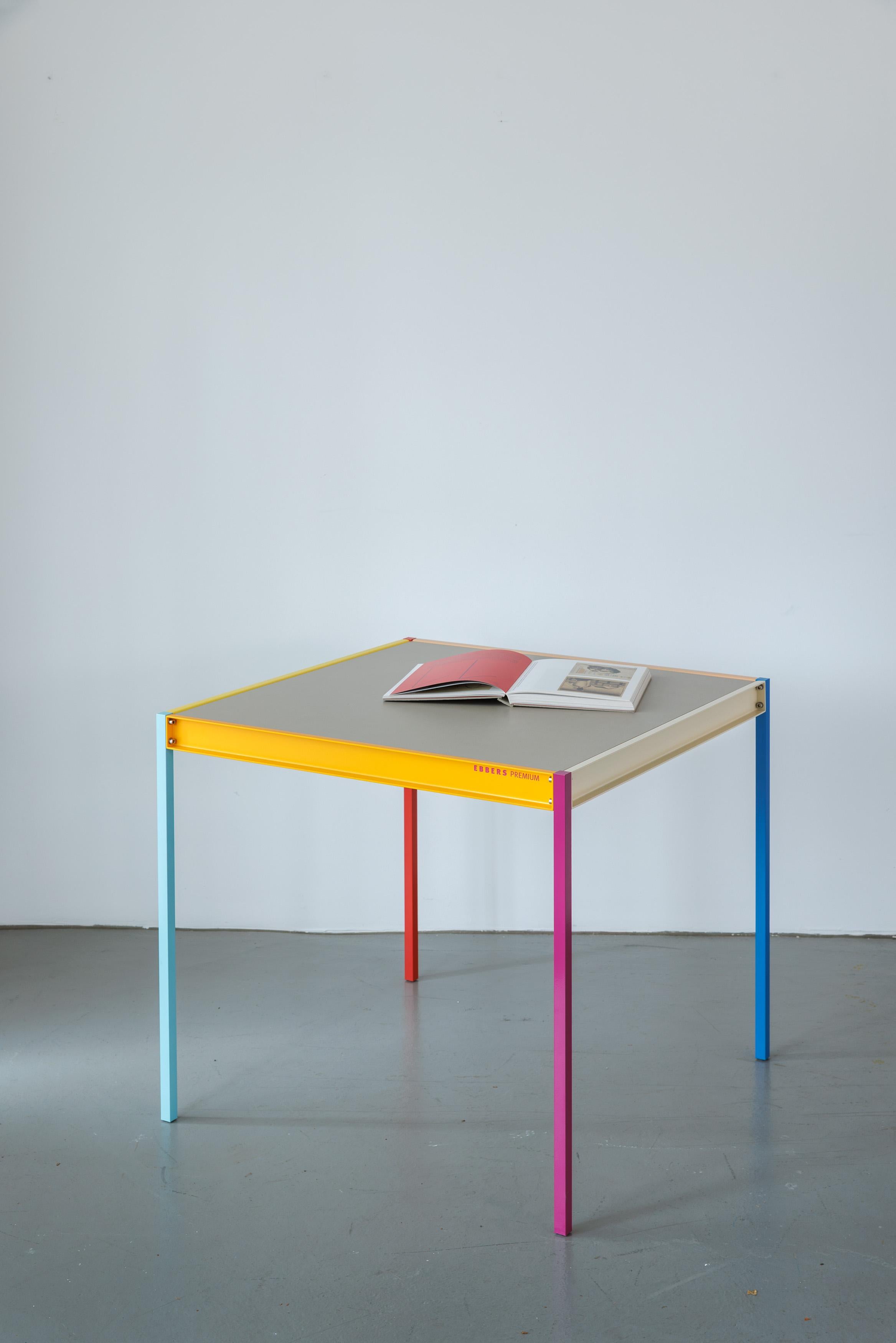 Modern Table - Colorful, Simple, Clean Design For Sale 9