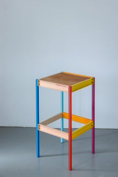 Modern Shelf / Bar stool - Colorful, Simple, Clean Design