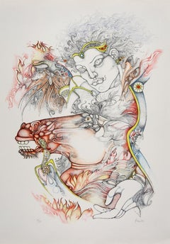 Handmade Paper Animal Drawings and Watercolours