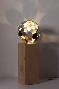 Outdoor Lamp - "Globe" - contemporary sculpture - Tall