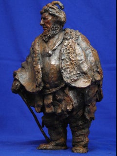 Rembrandt in Bronze - "The Persian" - Unique Etching Sculpture