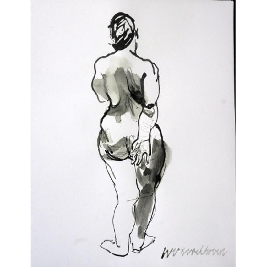 Wim van Broekhoven "Standing Back Nude" Nude