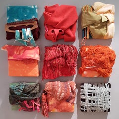 Genten/Color - Fabric and mixed media sculptures, bold colors, varying textures