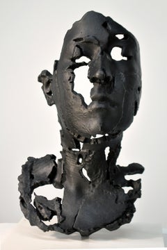 L Degrade, 2014, scultura in bronzo con patina nera realizzata da una stampa 3D