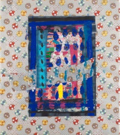 Abstract Collage, Japanese Washi Paper, Tohoku V